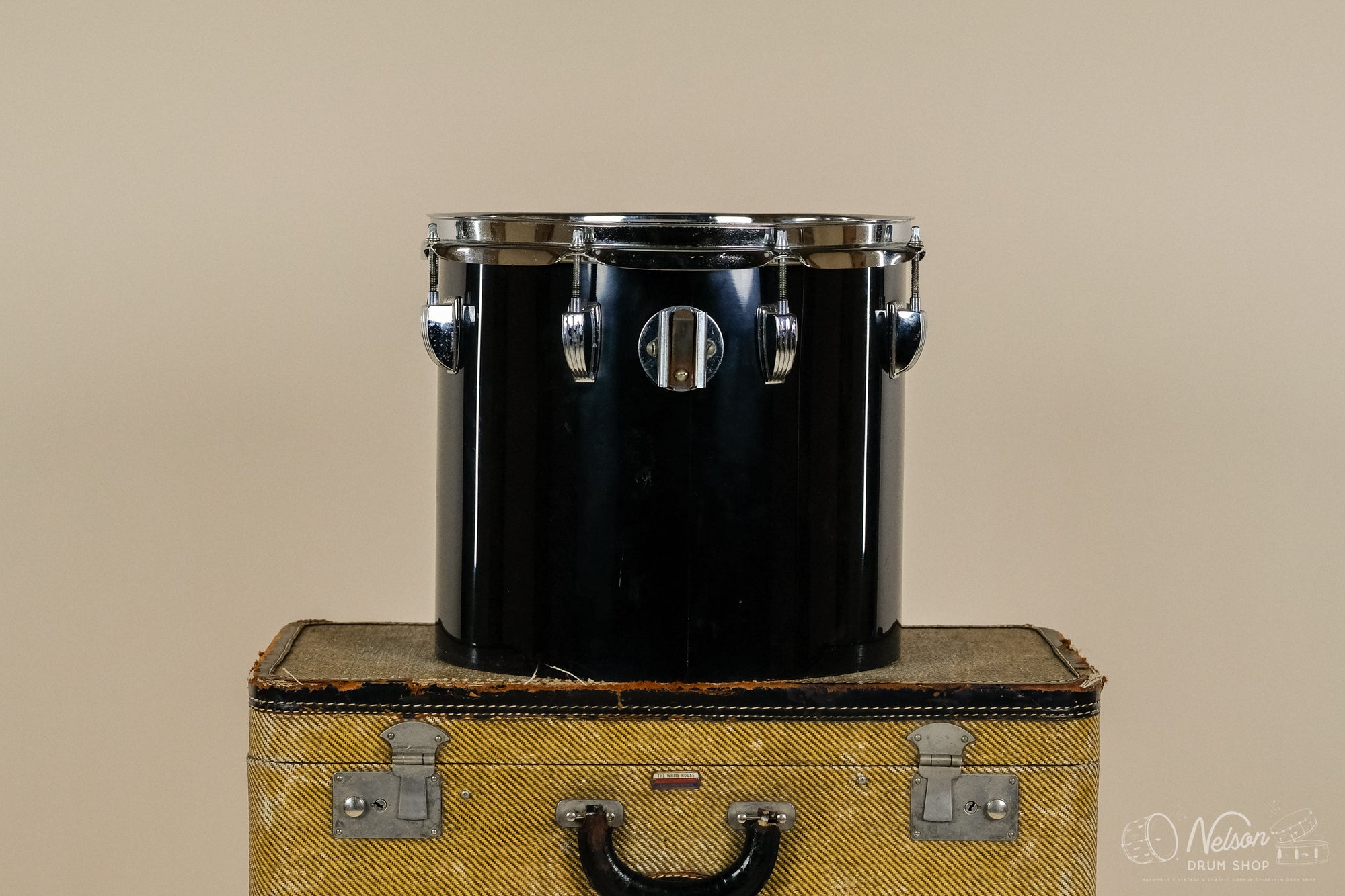 1970s Ludwig Power Concert Tom in Black Vistalite - 11x12