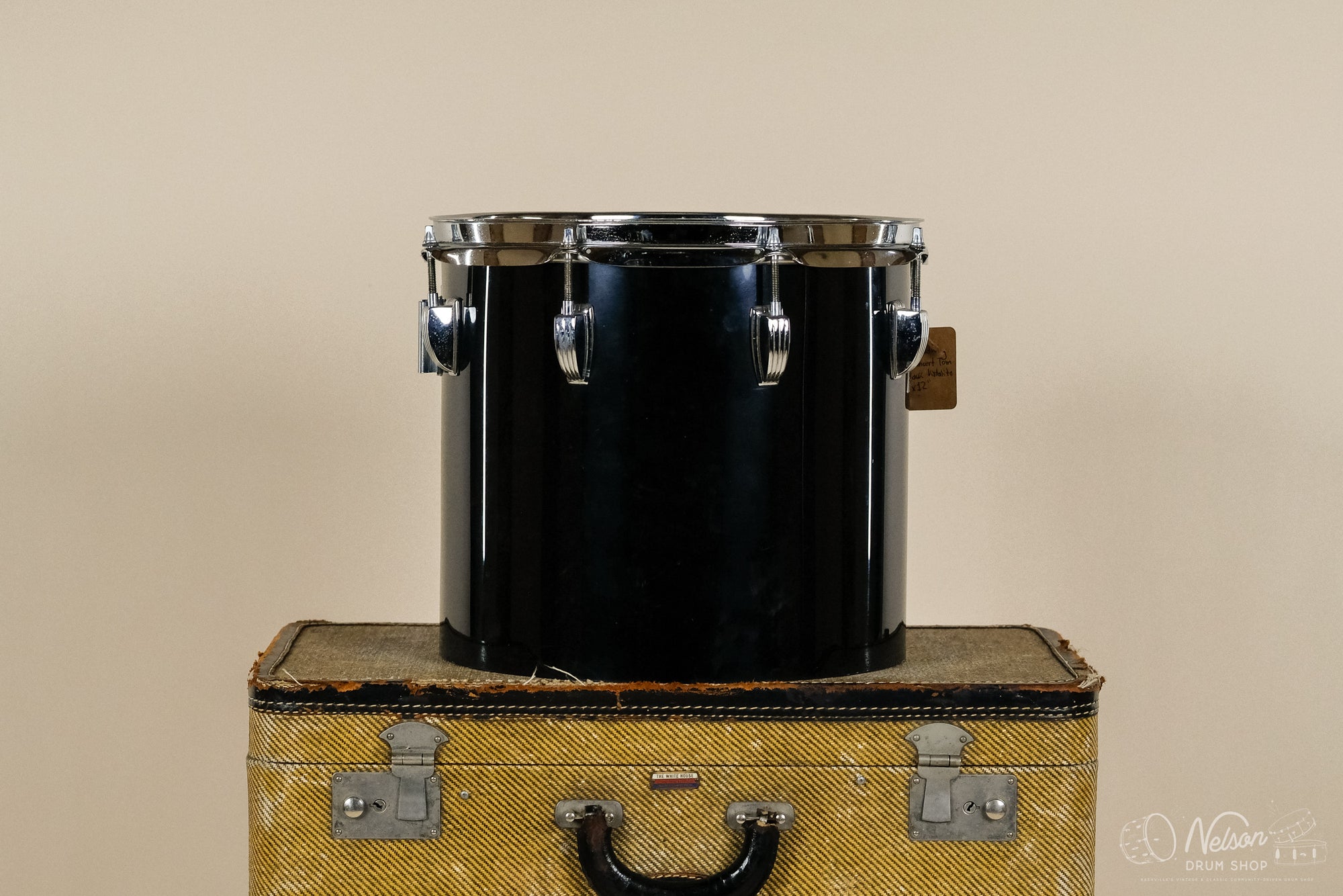 1970s Ludwig Power Concert Tom in Black Vistalite - 11x12