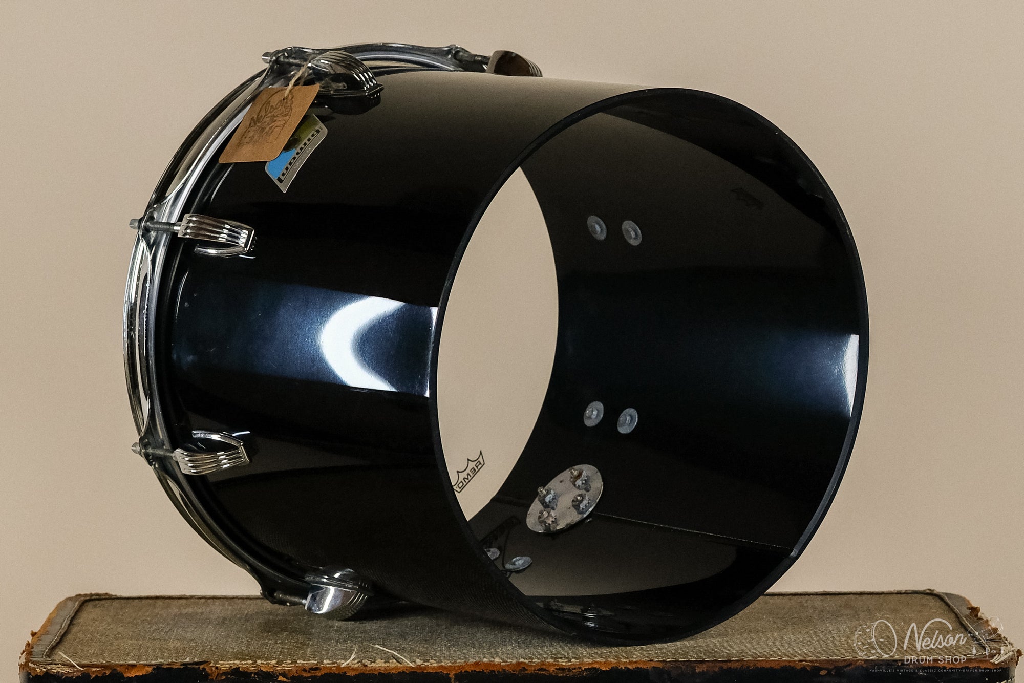 1970s Ludwig Power Concert Tom in Black Vistalite - 11x12