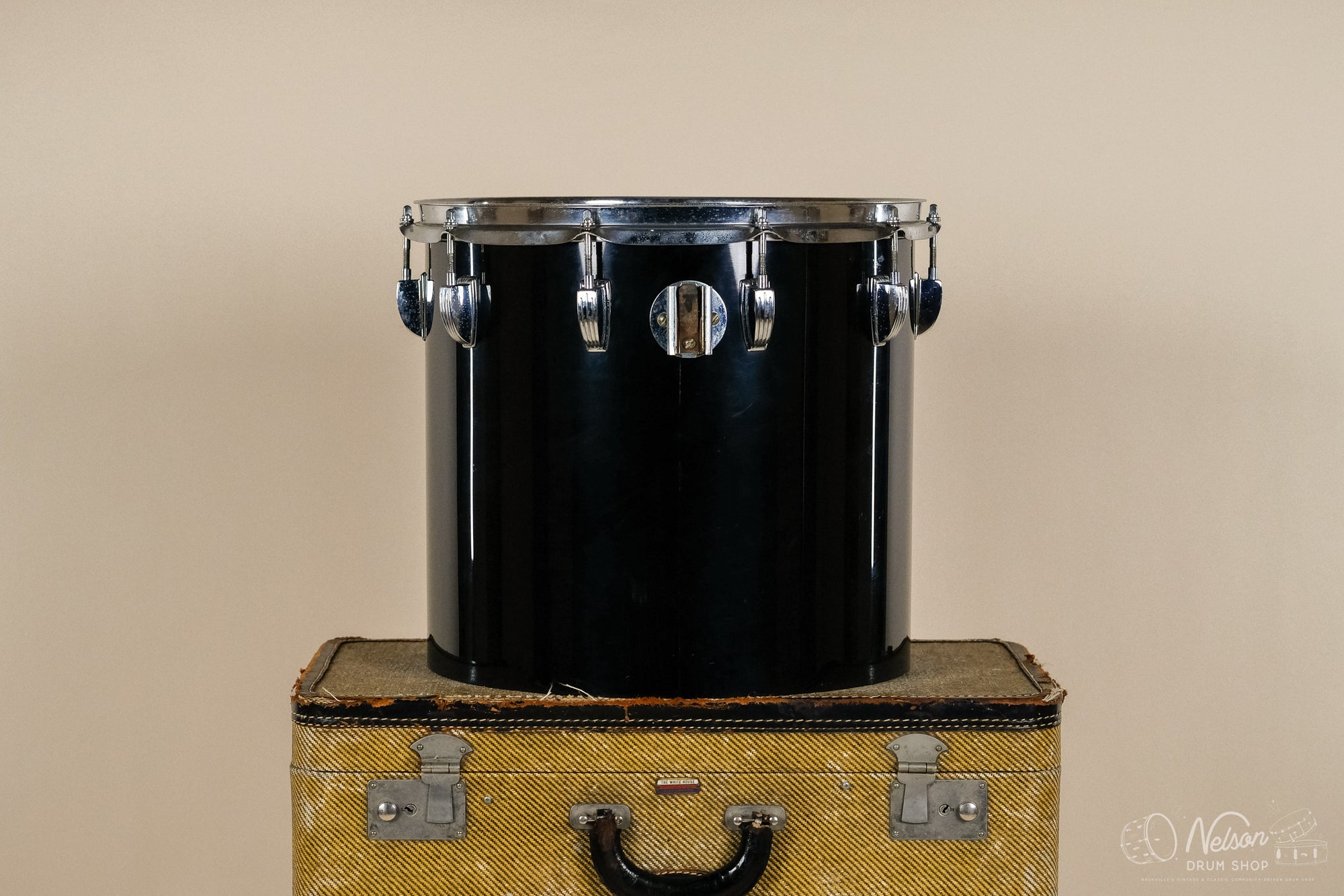 1970s Ludwig Power Concert Tom in Black Vistalite - 13x14