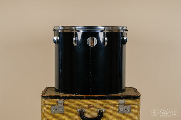 1970s Ludwig Power Concert Tom in Black Vistalite - 14x15