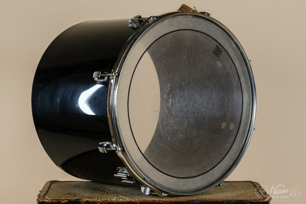 1970s Ludwig Power Concert Tom in Black Vistalite - 14x15