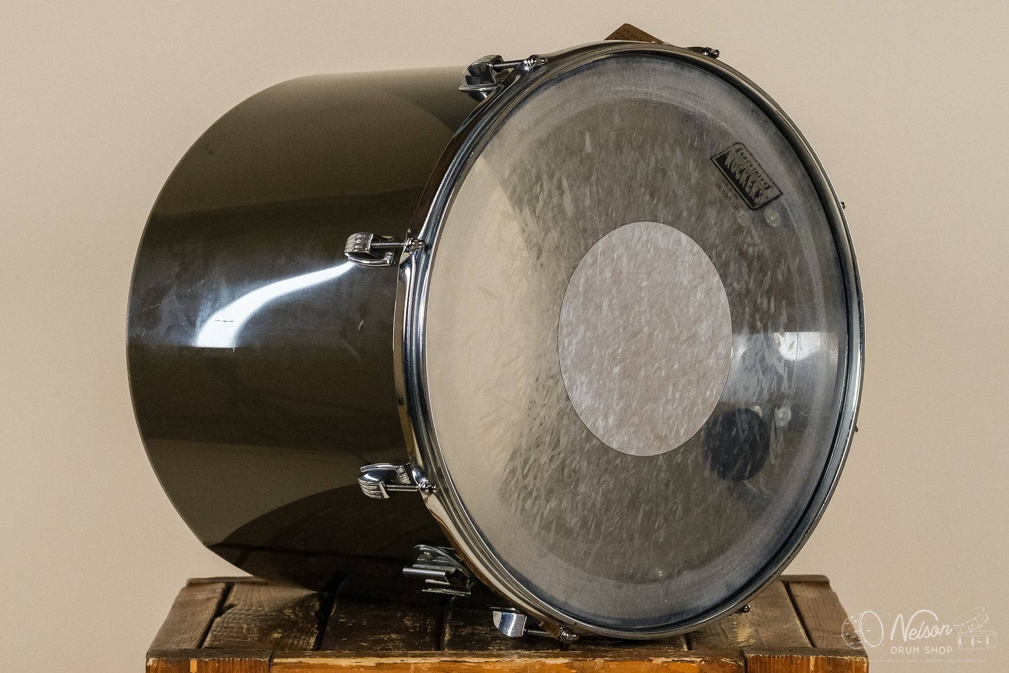 1970s Ludwig Power Concert Tom in Smoke Vistalite - 14x16