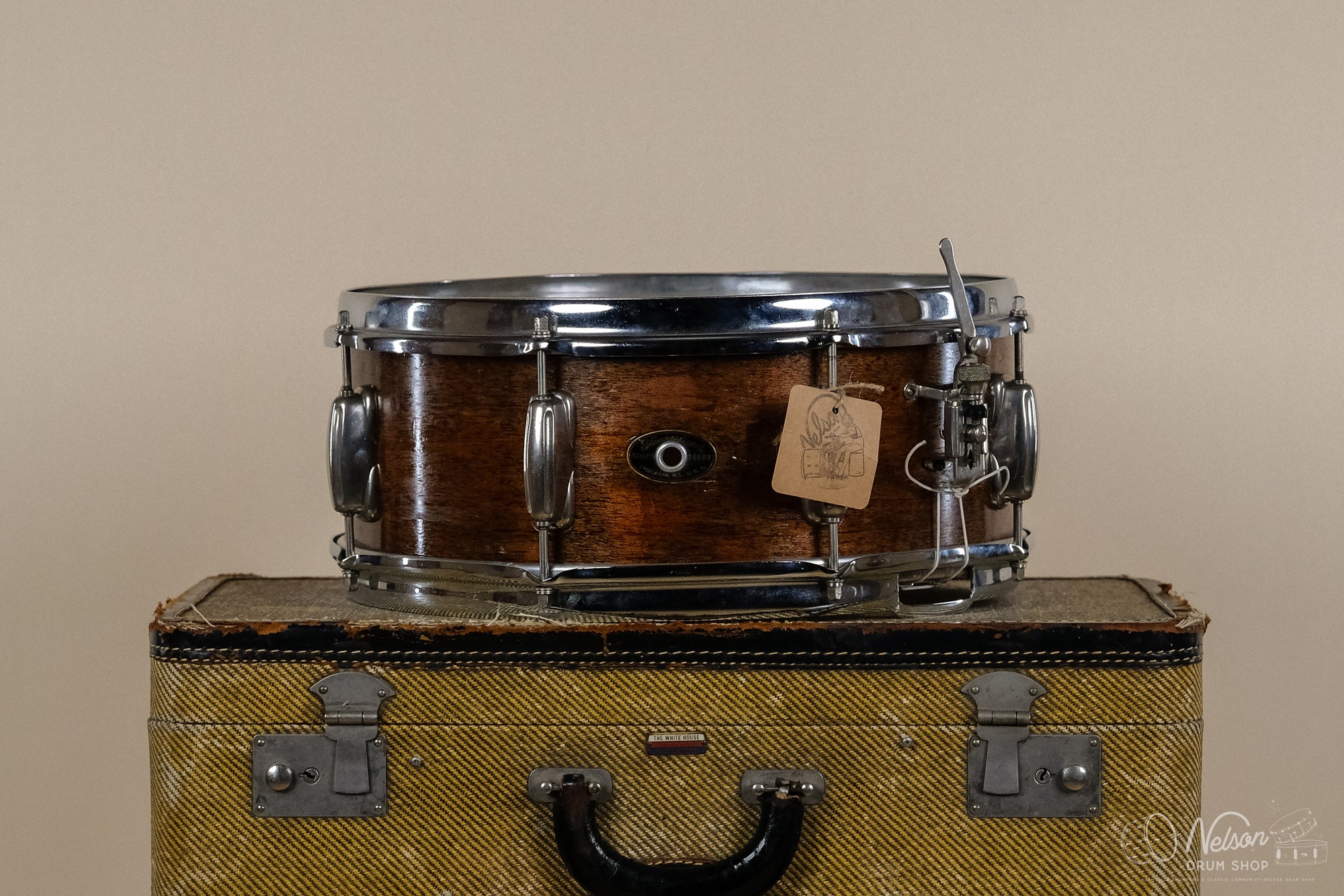 1950s Slingerland Student Model Radio King in Refinished Mahogany - 5.5x14"