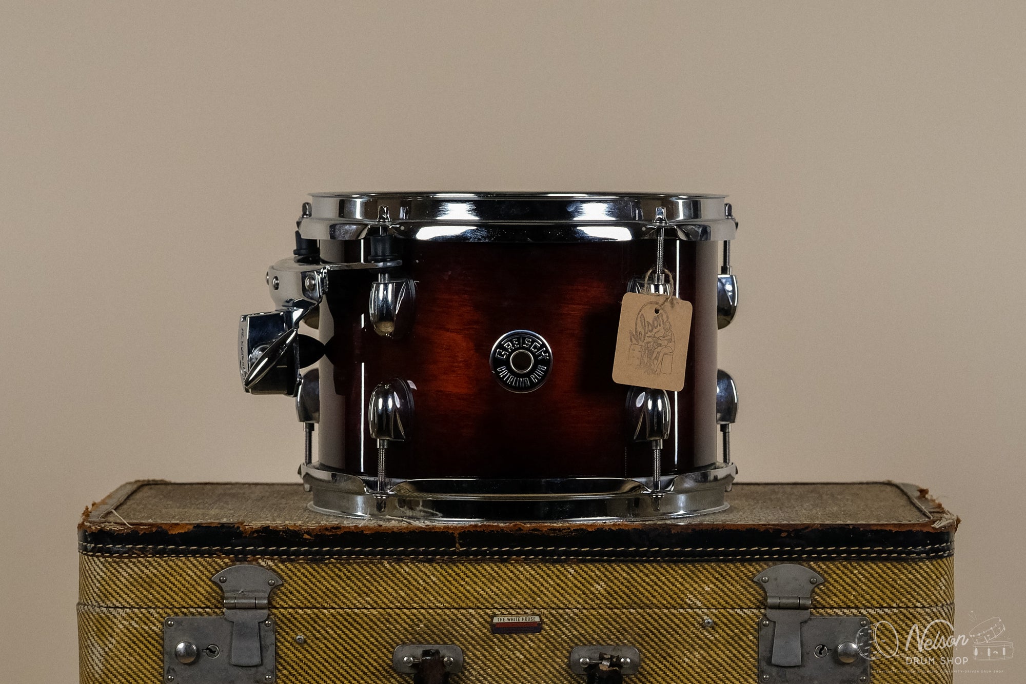 Used Gretsch Catalina Club Tom in Deep Cherry Burst - 7x10