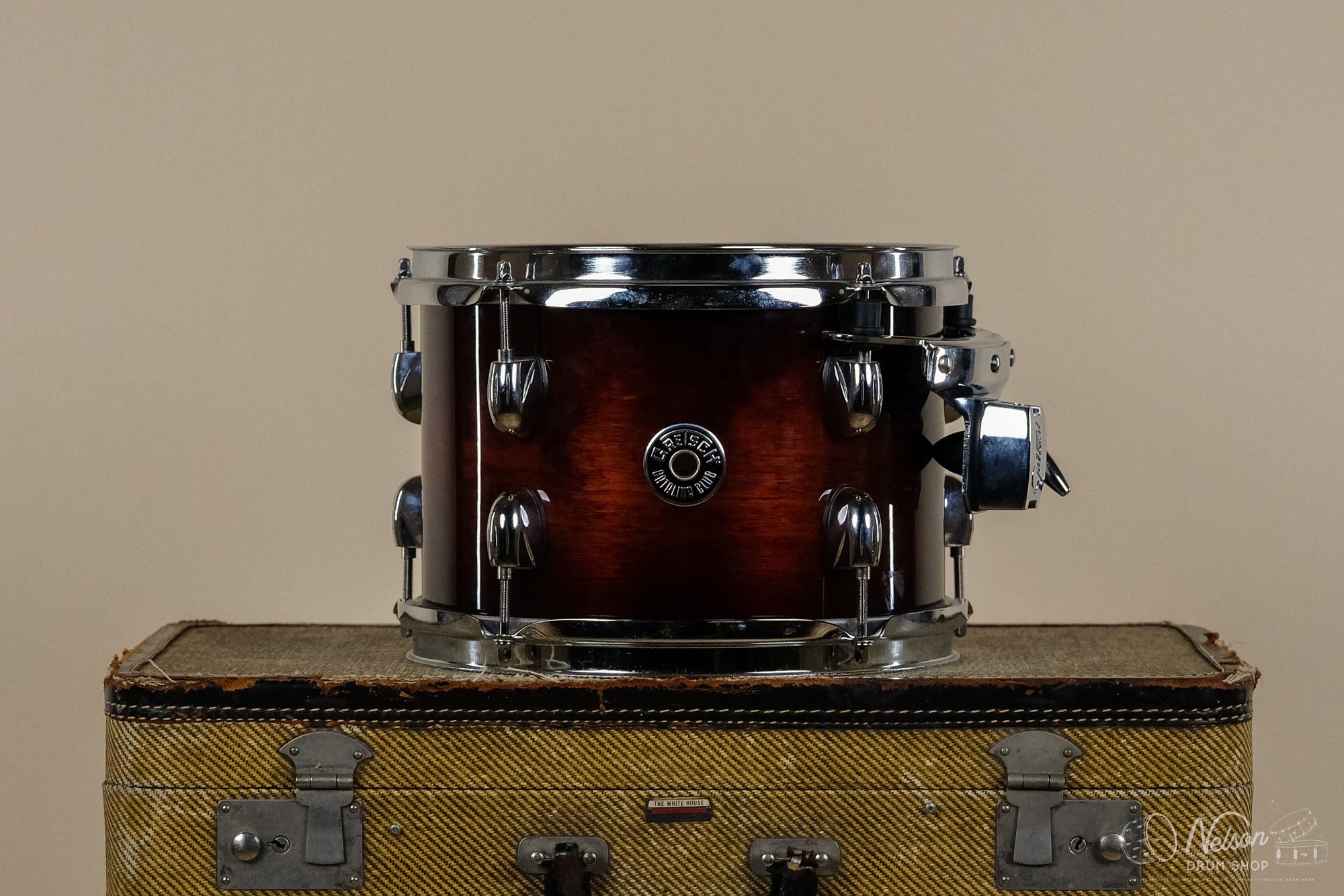 Used Gretsch Catalina Club Tom in Deep Cherry Burst - 7x10