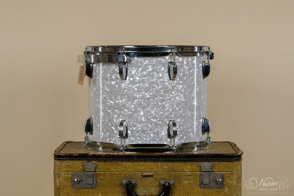 Used Ludwig Classic Maple Rack Tom in White Marine Pearl - 10x14
