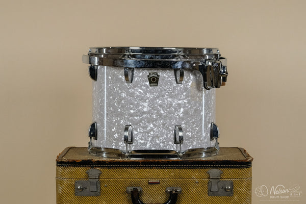 Used Ludwig Classic Maple Rack Tom in White Marine Pearl - 10x14