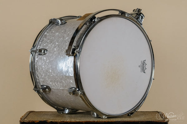 Used Ludwig Classic Maple Rack Tom in White Marine Pearl - 10x14