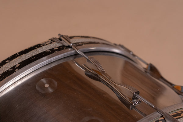 1970's Ludwig 'Scotch' Stainless Steel Marching Bass Drum - 10x26