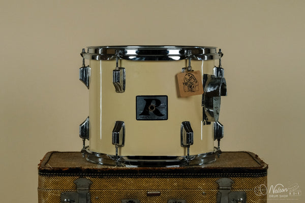 1970s Rogers 'Big R' Tom in White Wrap - 10x12