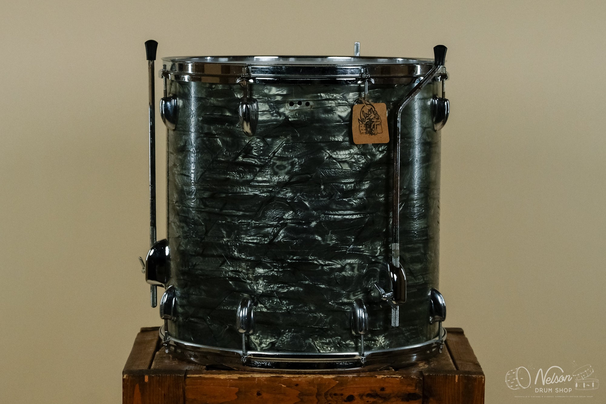 1960s Slingerland Floor Tom in Light Blue Pearl - 16x16