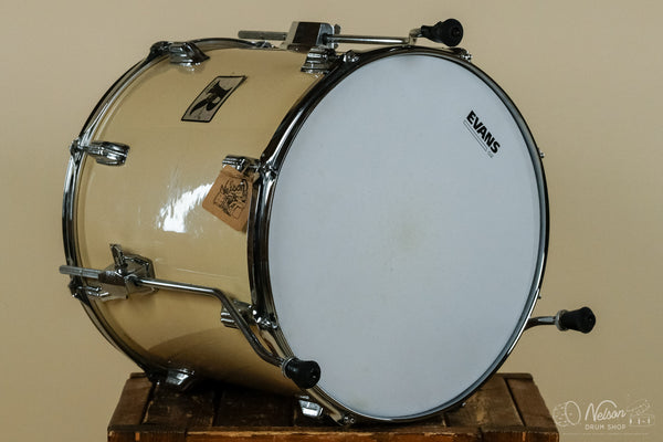 1970s Rogers 'Big R' Floor Tom in White Wrap - 16x16