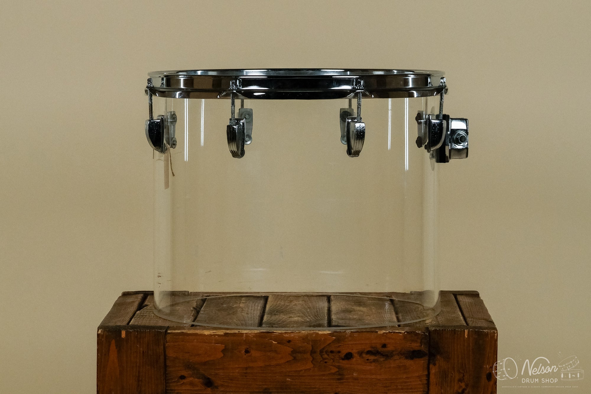 1970s Ludwig Concert Tom in Clear Vistalite - 12x15