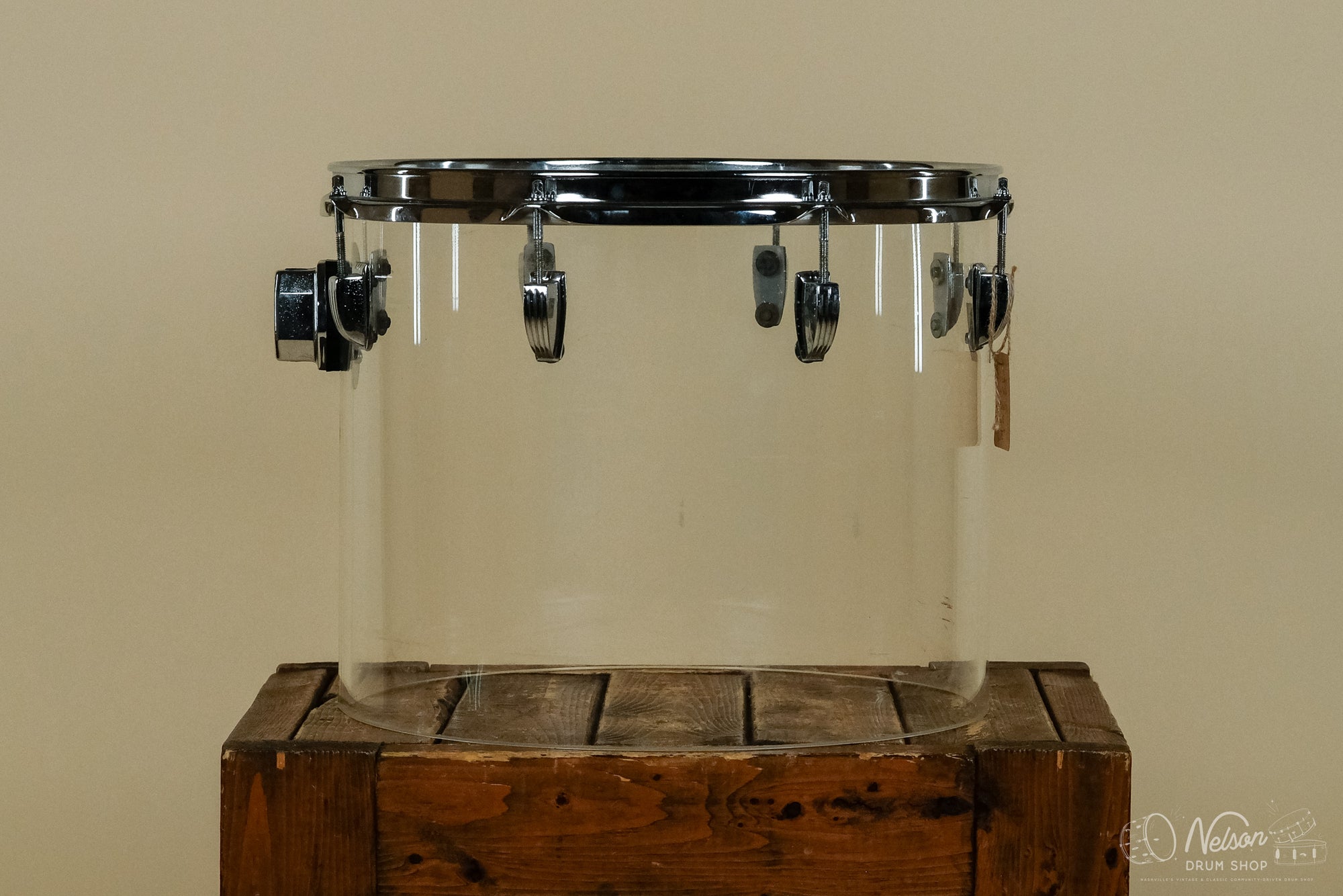 1970s Ludwig Concert Tom in Clear Vistalite - 12x15