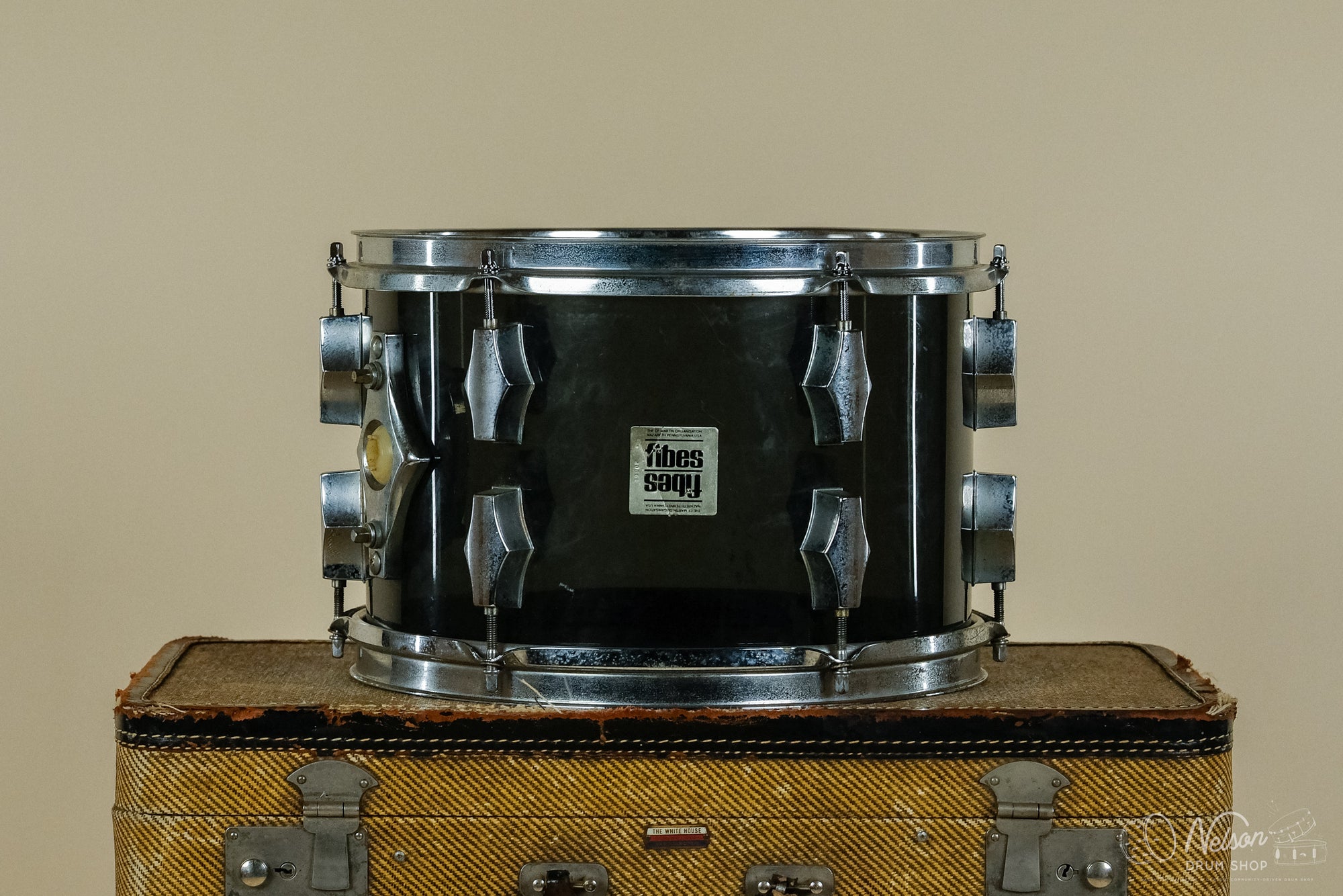 1970s Fibes Crystalite Tom in Smoke - 8x12