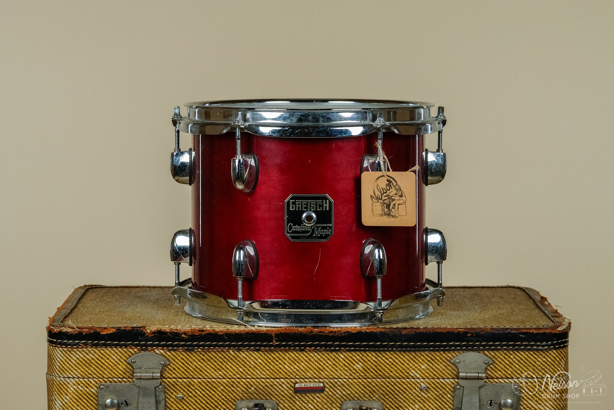 Used Gretsch Catalina Maple Tom in Cherry Red - 8x10