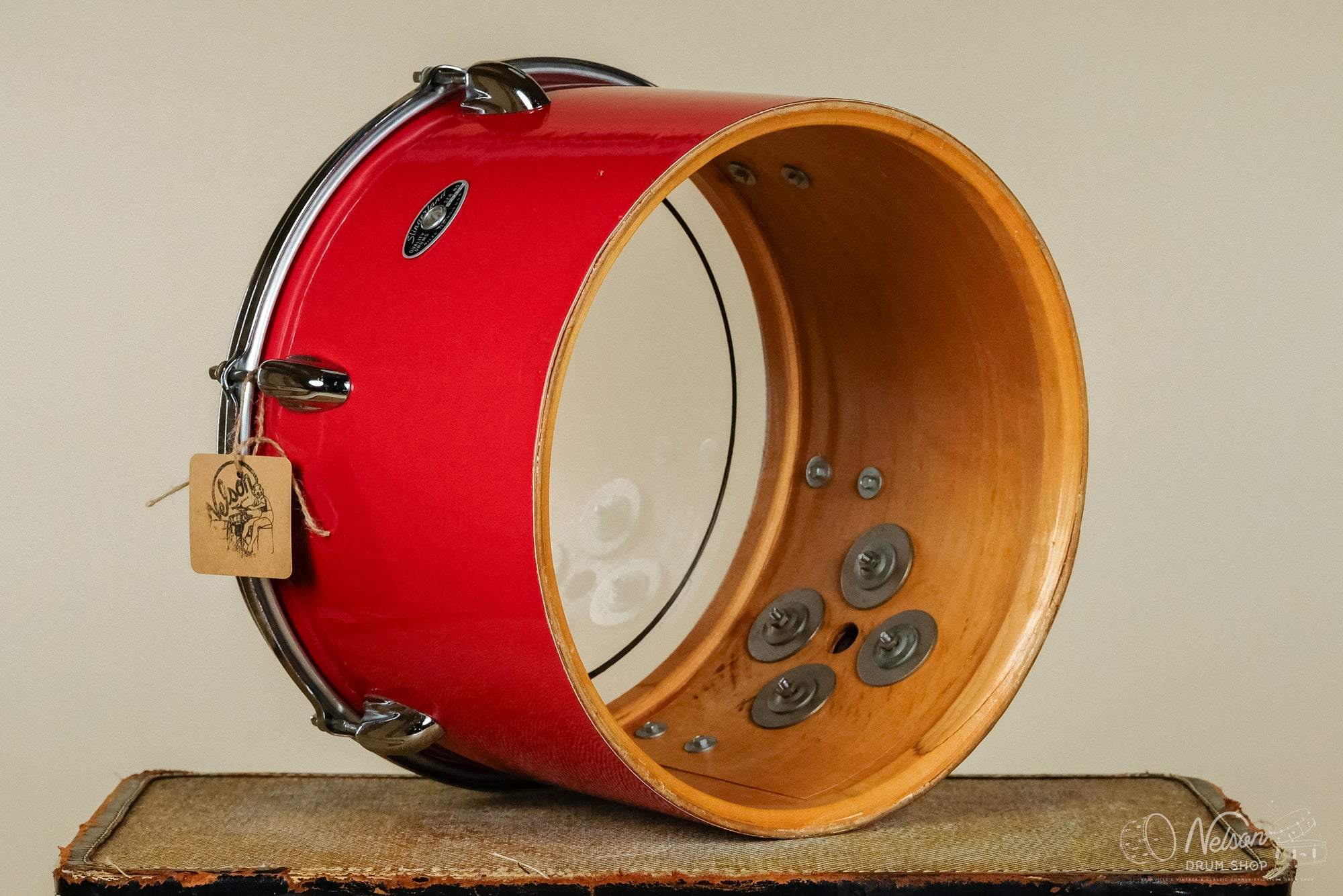 1970s Slingerland Concert Tom in Red Gloss Pearl - 9x13