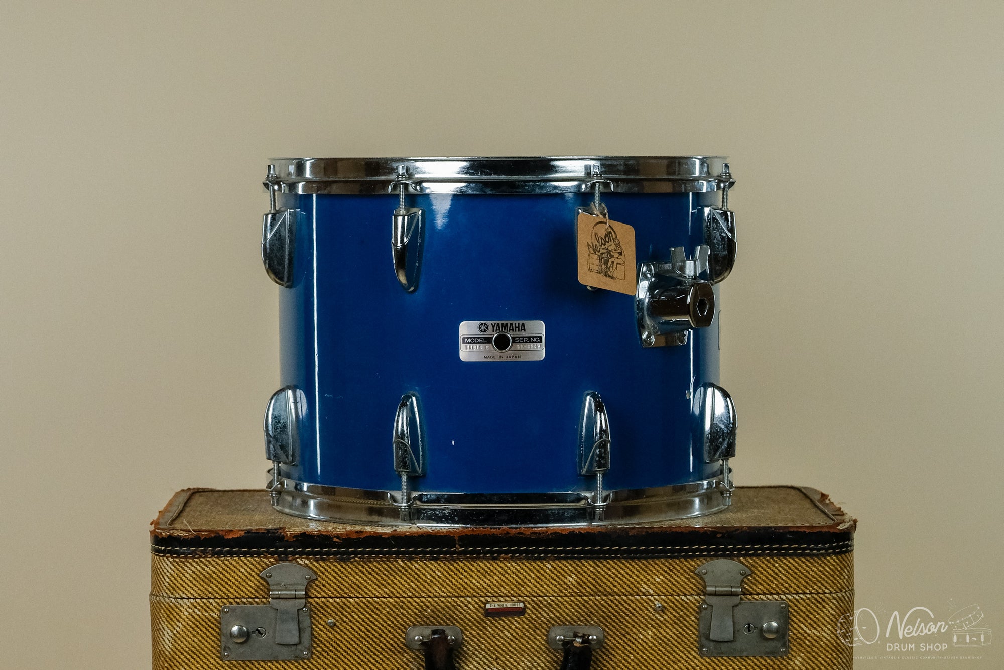 1987 Yamaha Tour Custom Rack Tom in Cobalt Blue - 10x14