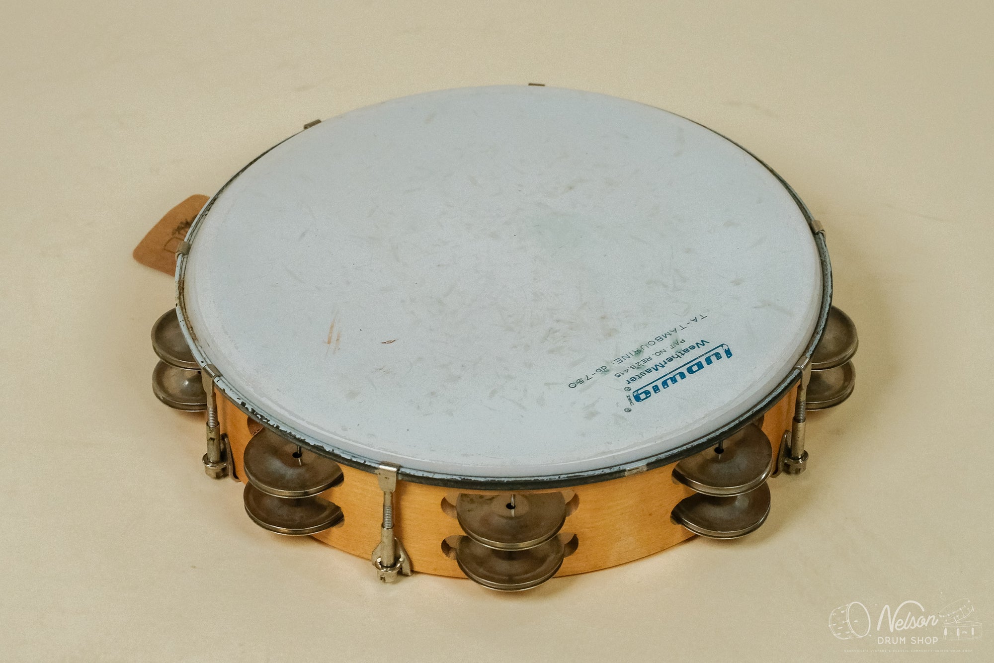 1970s Ludwig 99A Solid Maple Double Row Tuneable Tambourine - 10"