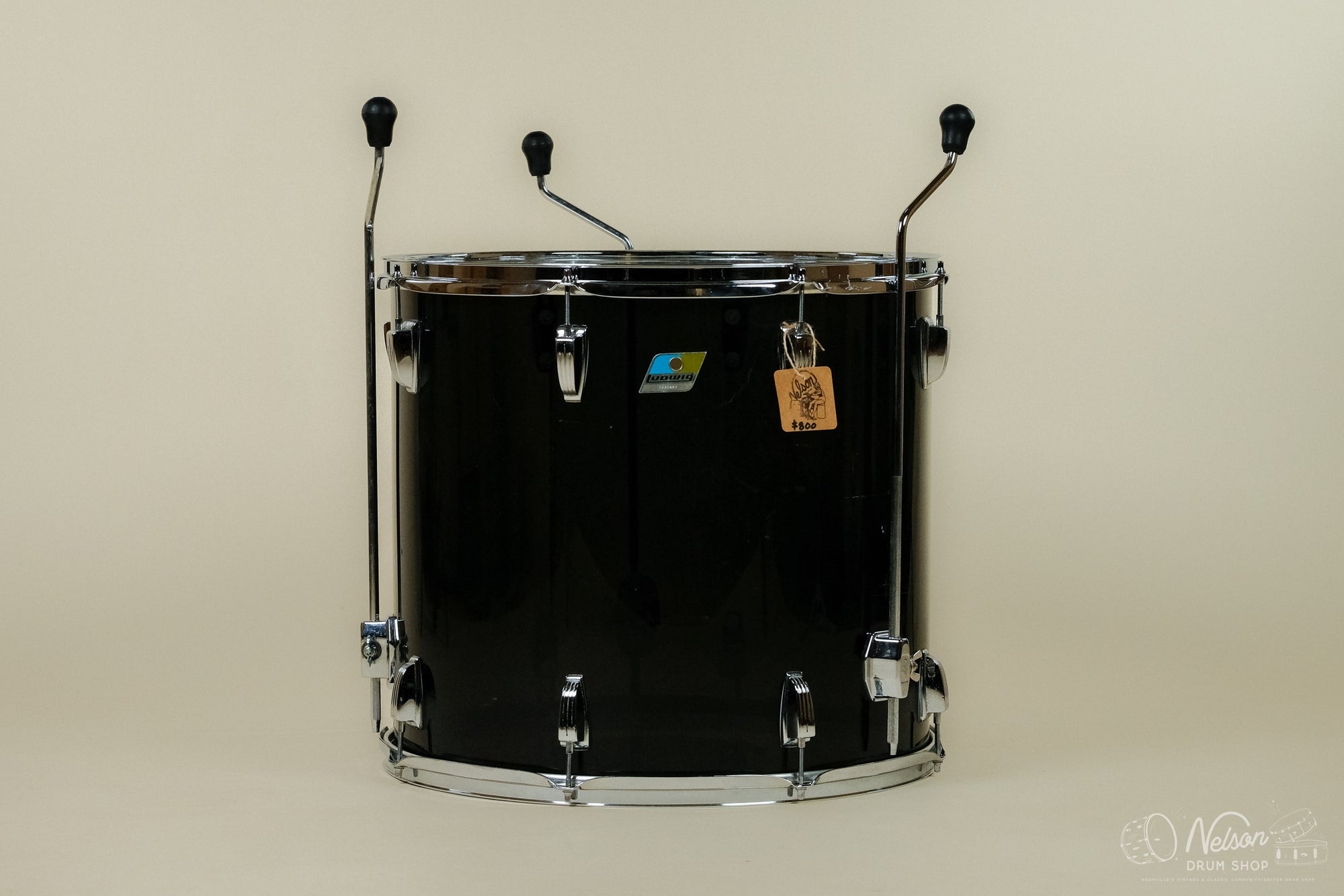 1970s Ludwig Vistalite Floor Tom in Smoke - 18x20