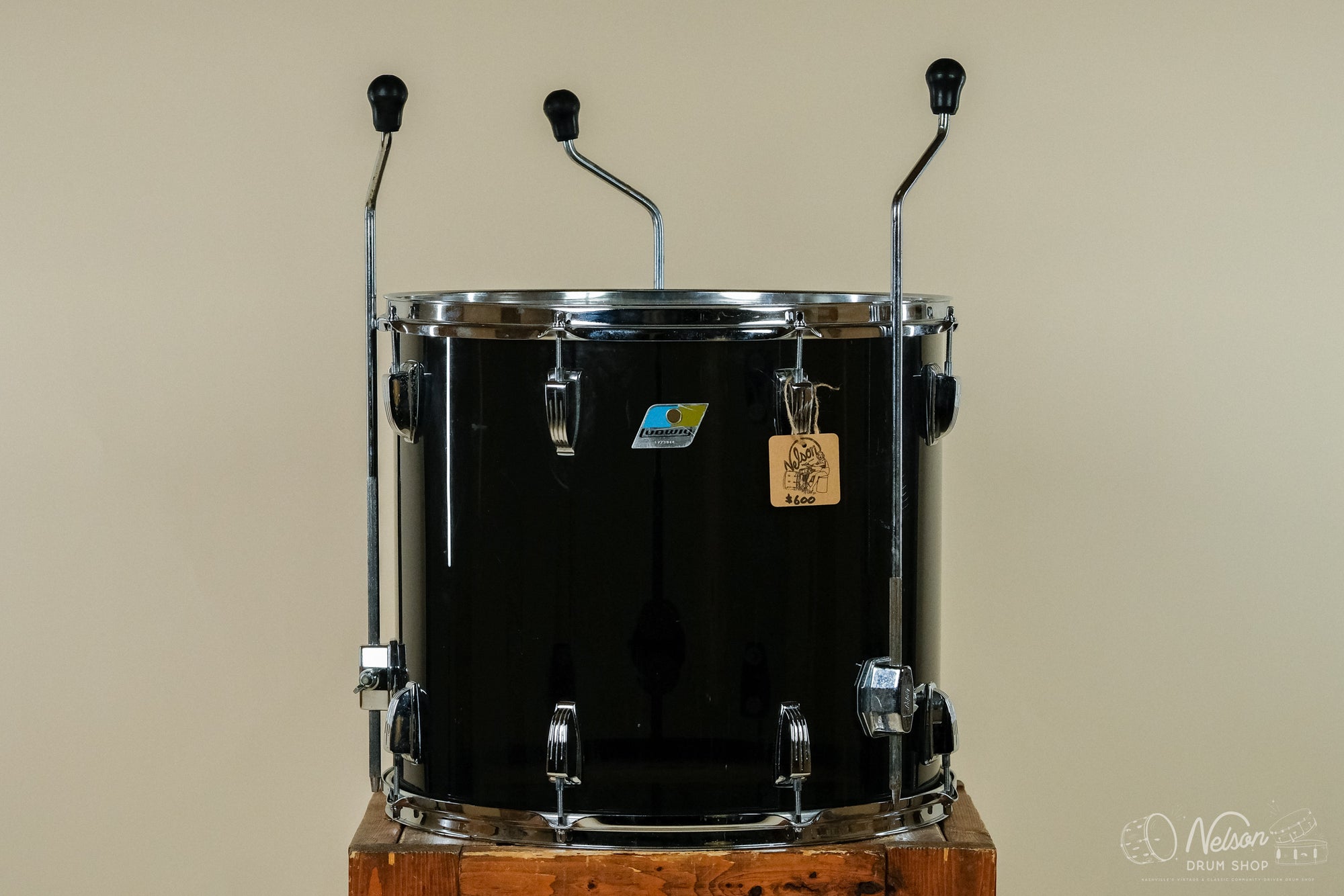 1970s Ludwig Vistalite Floor Tom in Smoke - 16x18