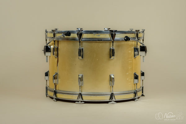 1970s Pearl Fiberglass Bass Drum in Silver SIlk - 14x24