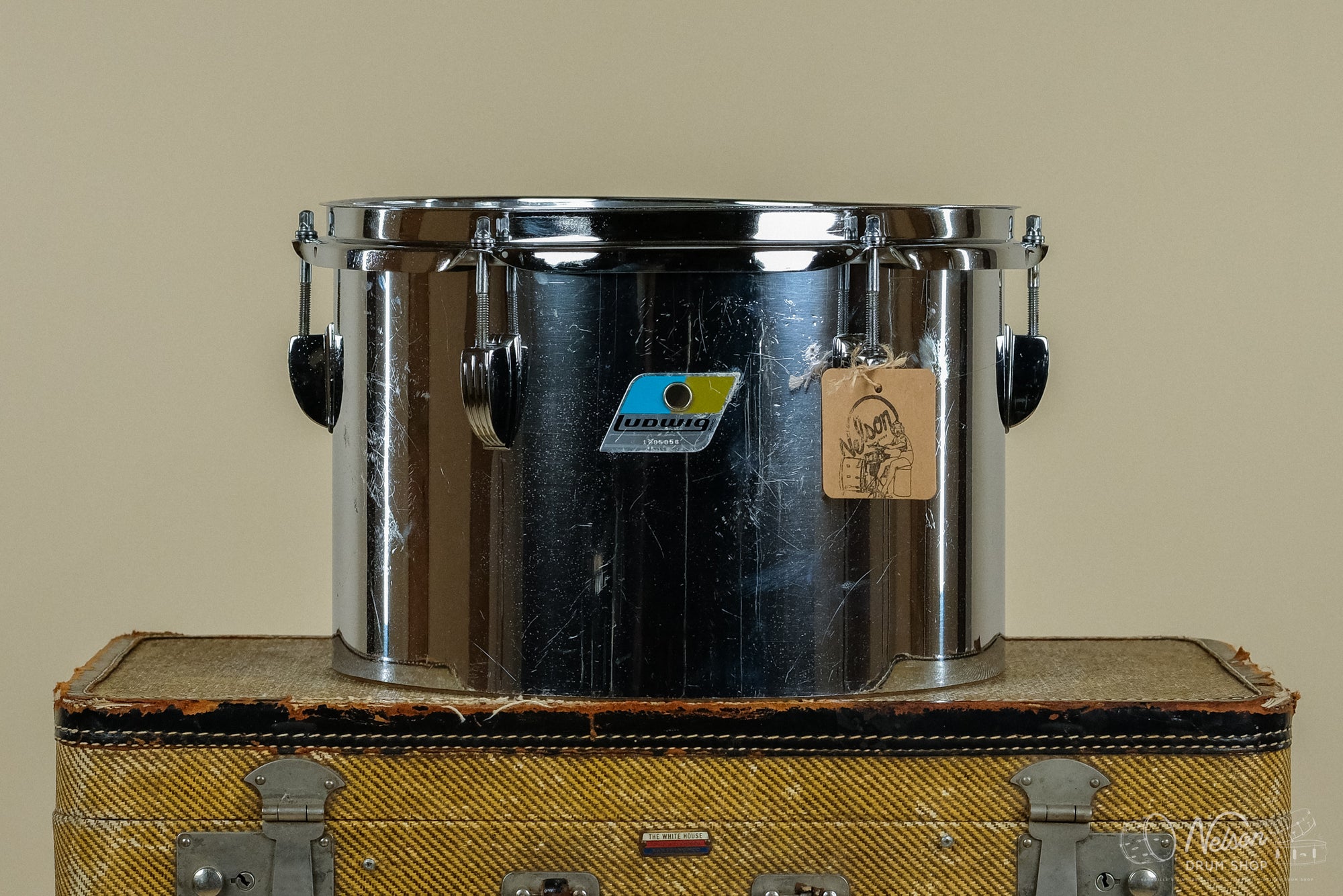 1970s Ludwig Chrome Over Vistalite Concert Tom - 8x12