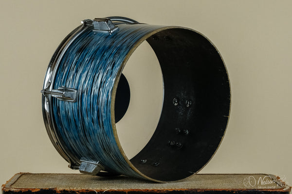 1970s Pearl Fiberglass Concert Tom in Blue Oyster - 8x12