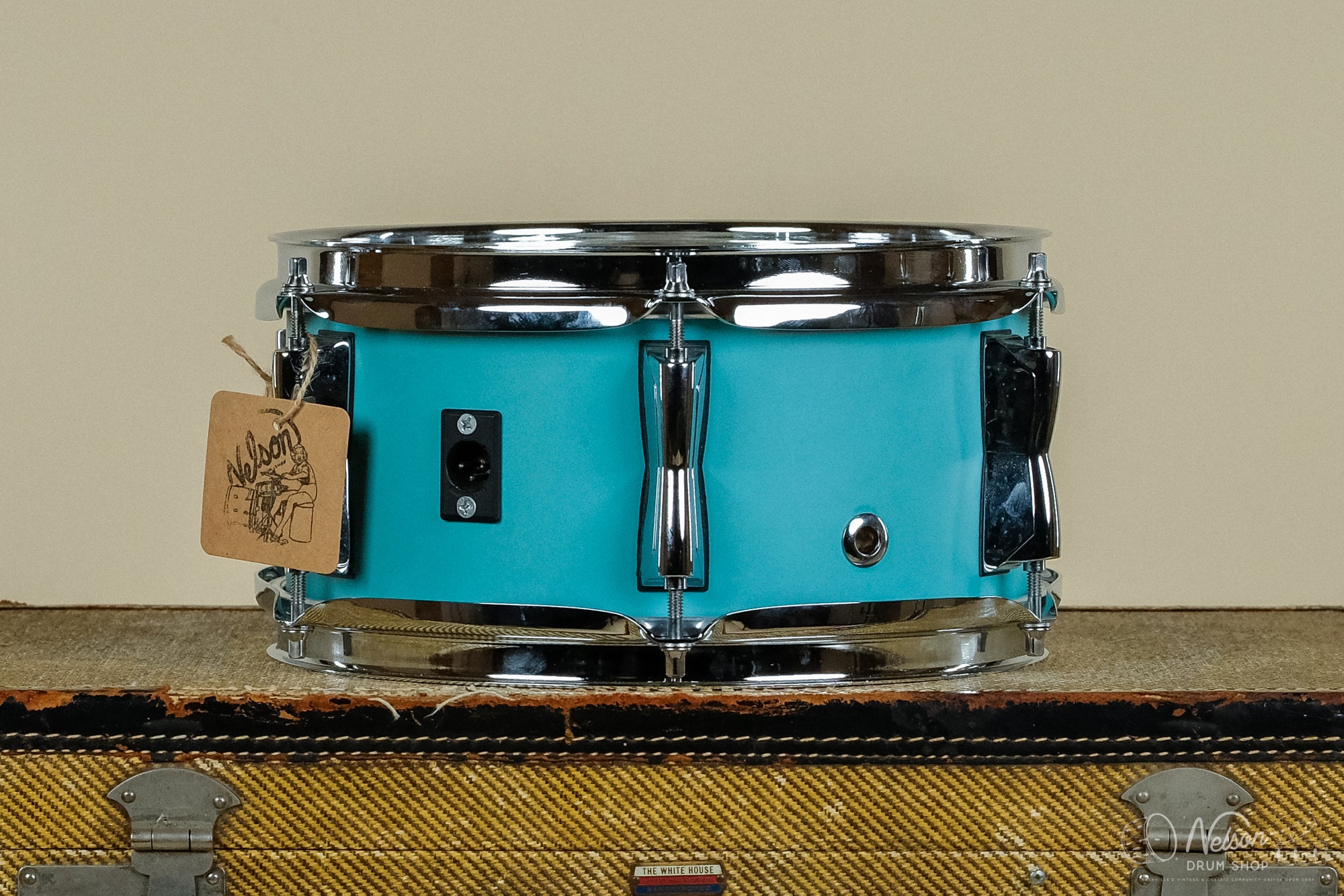 Used Yamaha 'Stage Custom' Hip Tom in Matte Surf Green - 5x10
