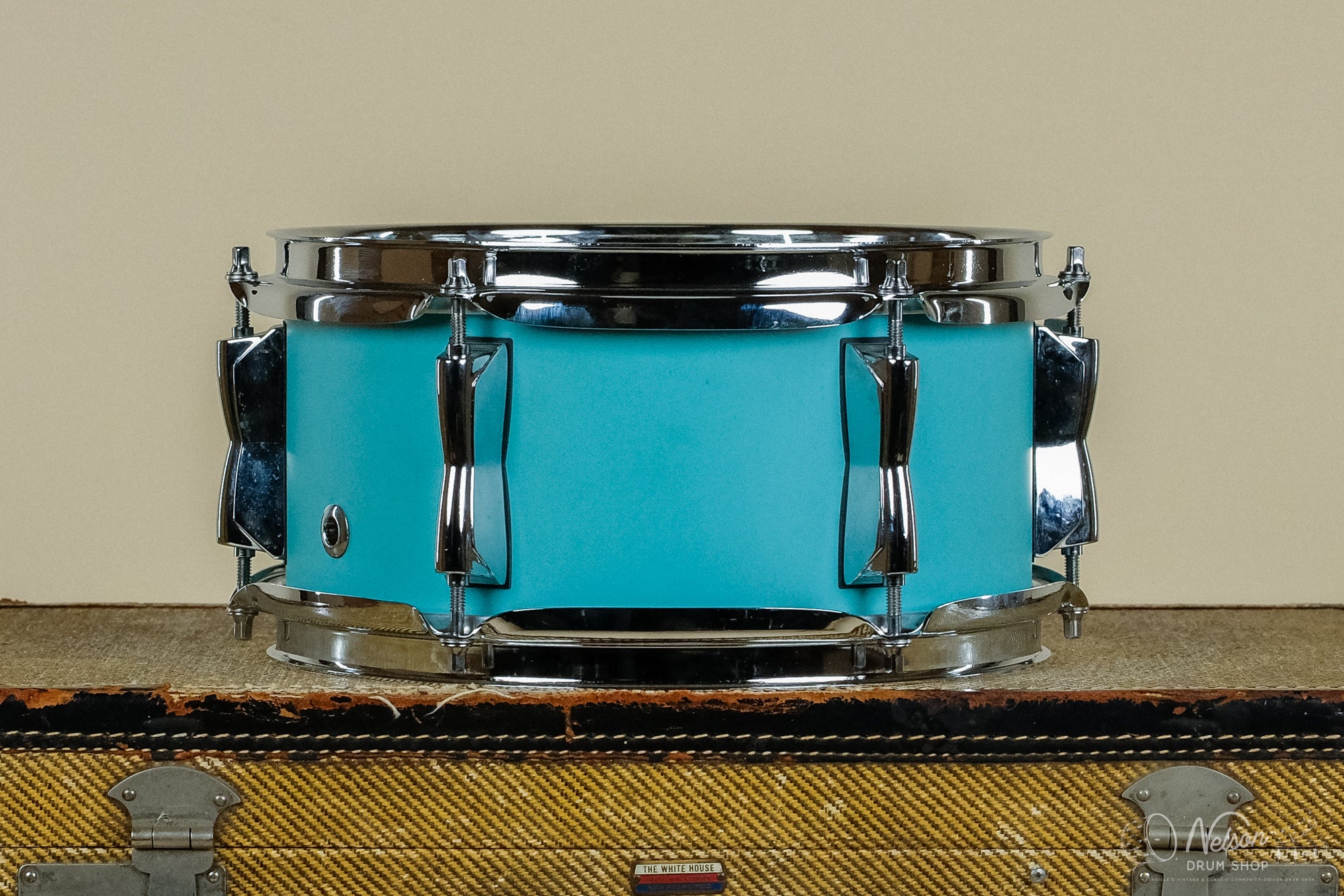 Used Yamaha 'Stage Custom' Hip Tom in Matte Surf Green - 5x10