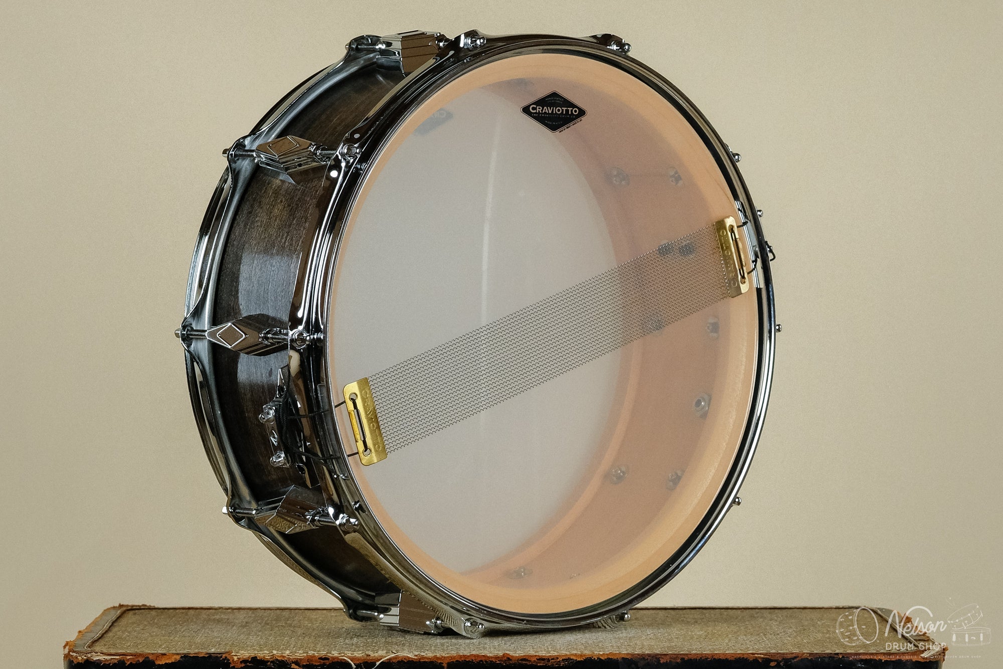 Used Craviotto Maple w/45 Degree Edges in Satin Charcoal - 5.5x14