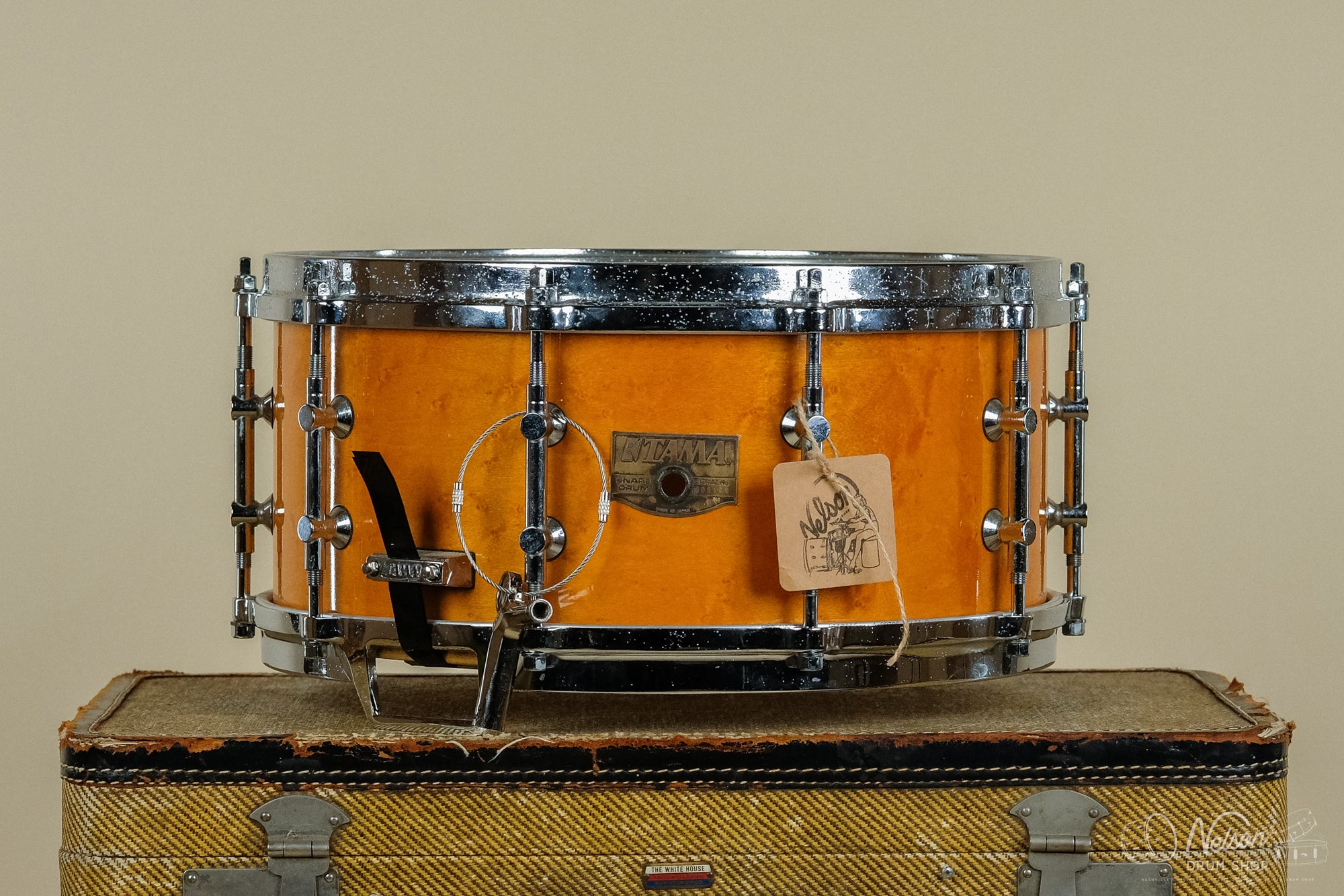 1980s Tama Artwood Omnitune in Birdseye Maple - 6.5x14
