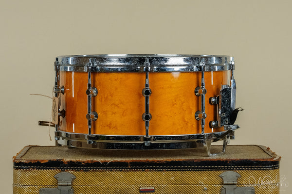 1980s Tama Artwood Omnitune in Birdseye Maple - 6.5x14