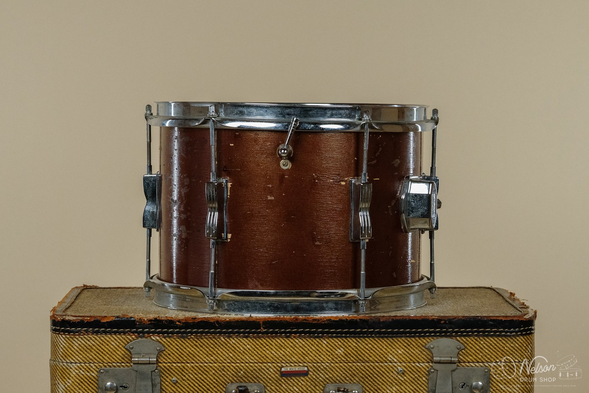 SEP 24 1966 Ludwig Cubdate Tom in Bronze Mist Lacquer Duco - 8x12