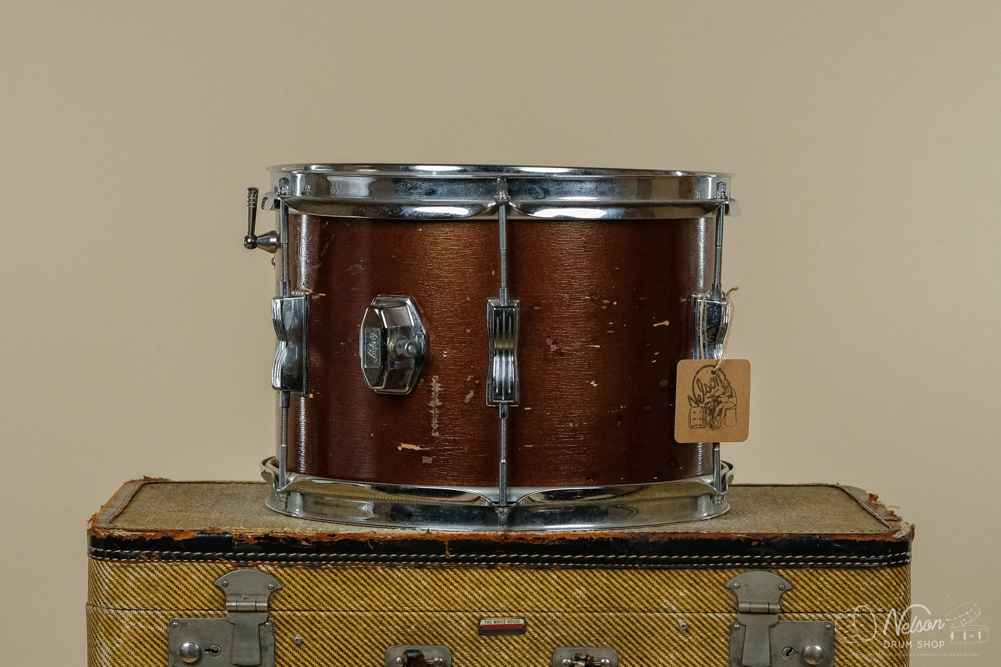SEP 24 1966 Ludwig Cubdate Tom in Bronze Mist Lacquer Duco - 8x12