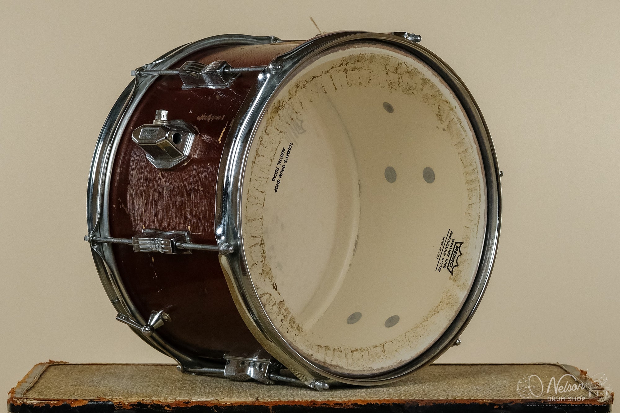 SEP 24 1966 Ludwig Cubdate Tom in Bronze Mist Lacquer Duco - 8x12