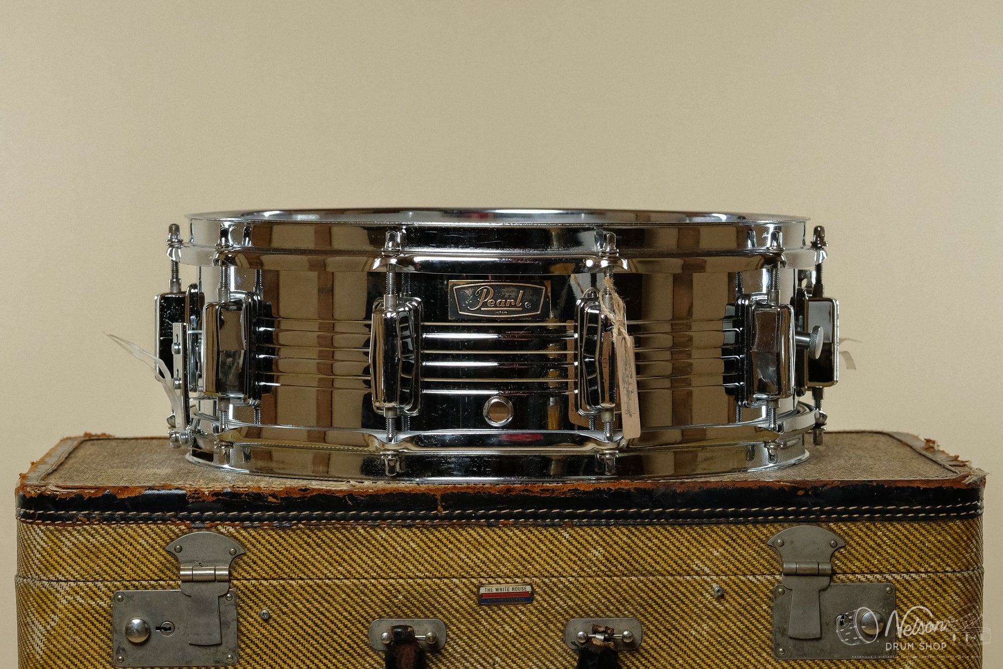 1970s Pearl B4514 'Jupiter' Chrome Over Brass - 5x14