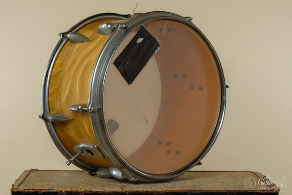 1960s Sonor 'Teardrop' Tom in Gold Satin Flame - 8x13