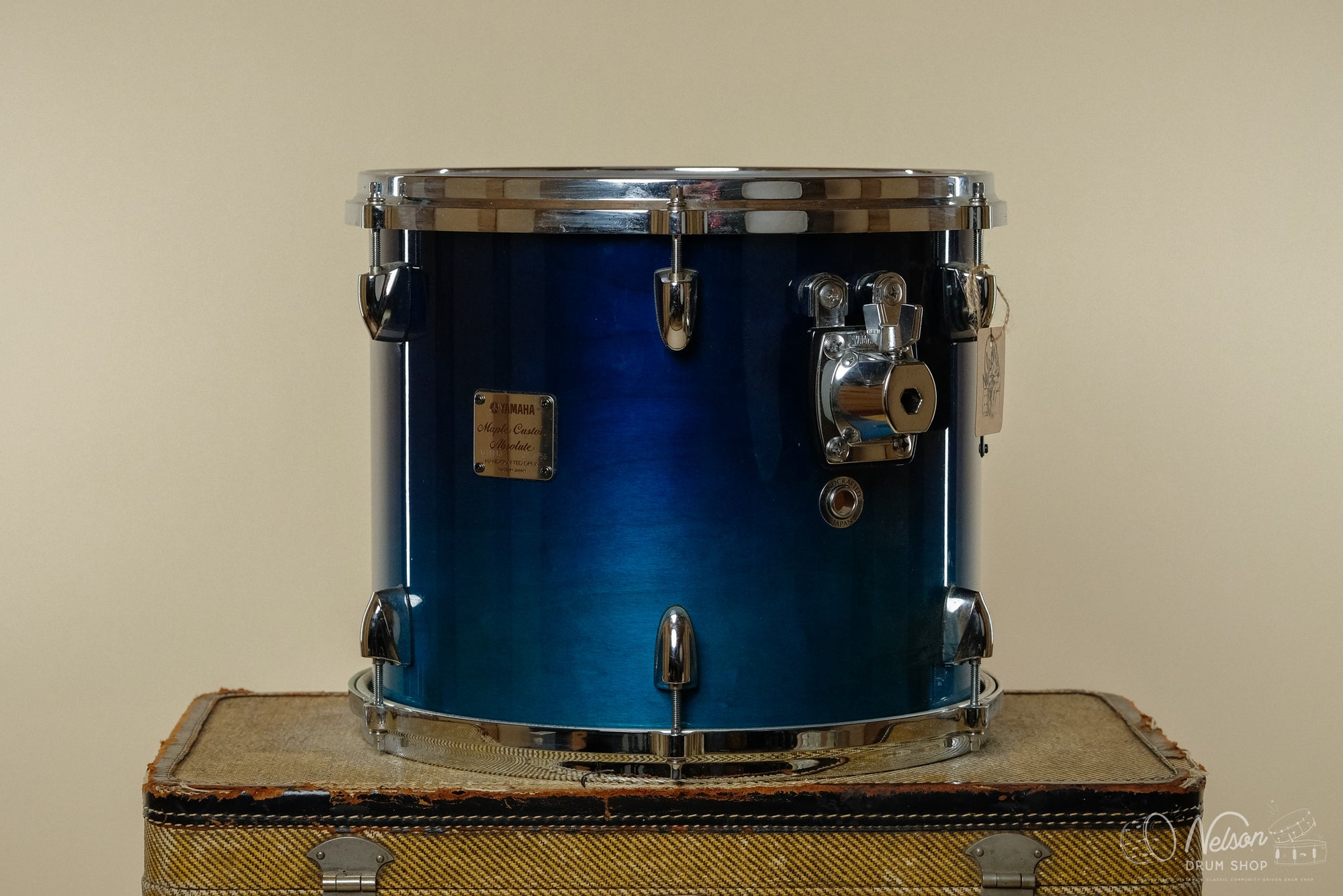 Used Yamaha Maple Custom Absolute Tom in Sea Blue Fade - 11x13