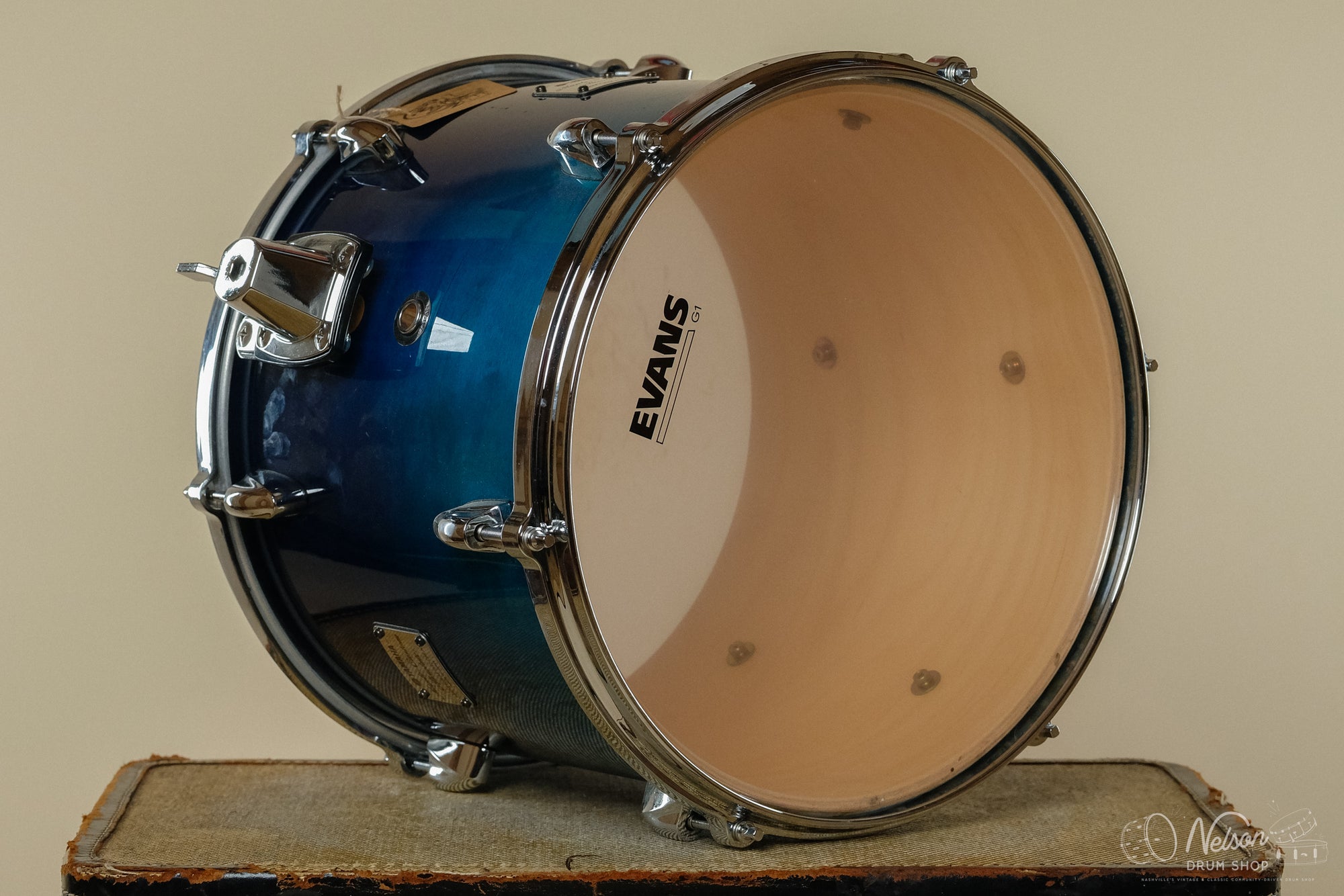 Used Yamaha Maple Custom Absolute Tom in Sea Blue Fade - 11x13
