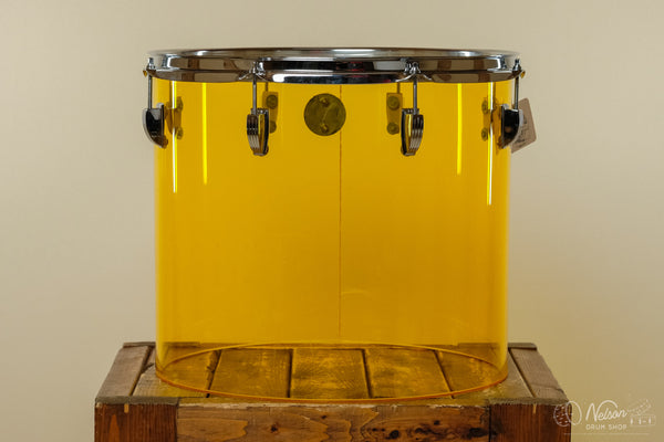 1970s Ludwig Vistalite Yellow Concert Tom - 14x16