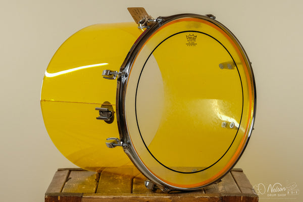 1970s Ludwig Vistalite Yellow Concert Tom - 14x16