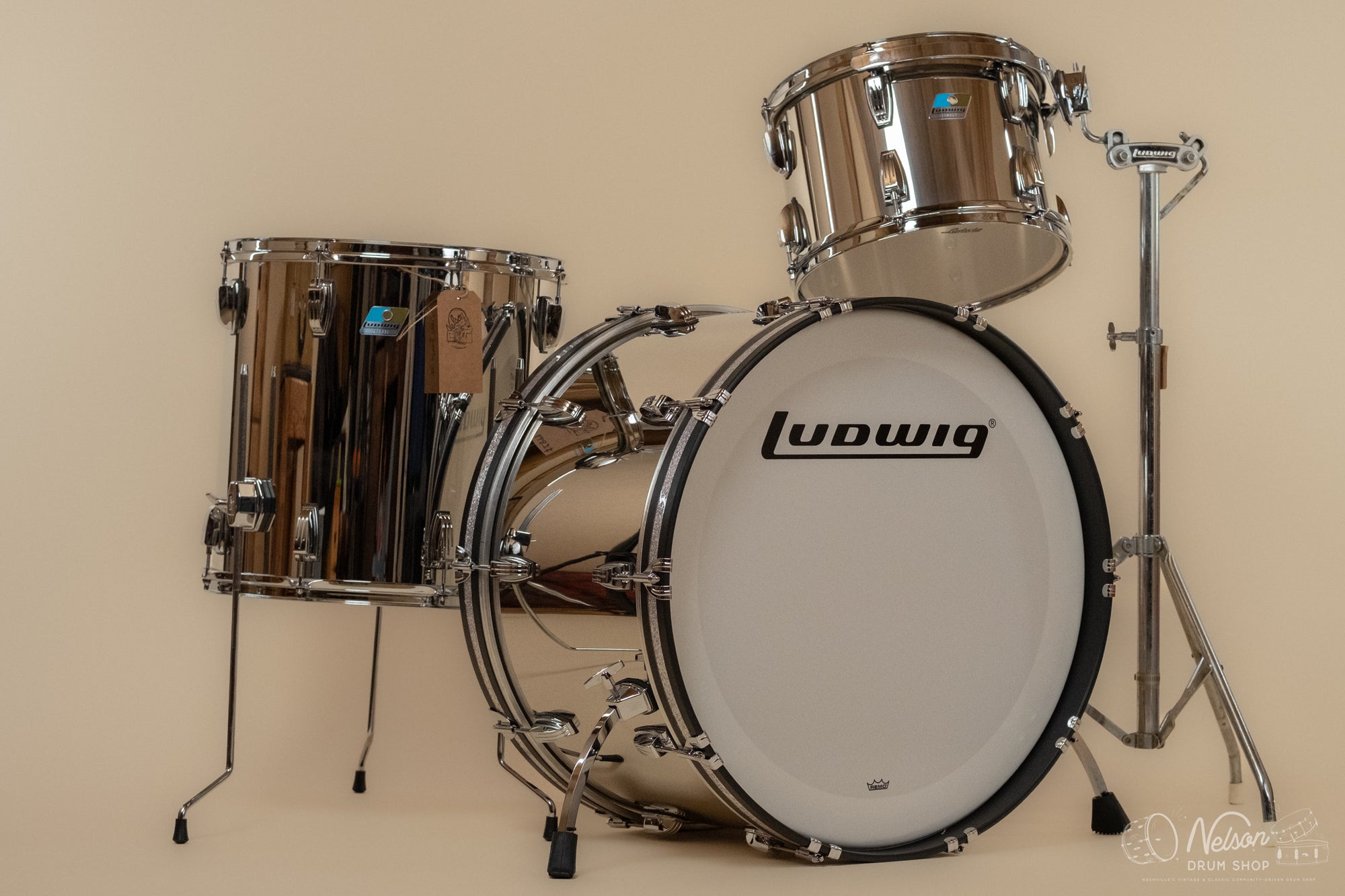 Ludwig Stainless Steel 'Pro Beat' - 14x24, 16x16, 9x13