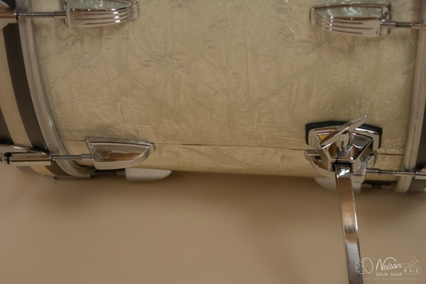 1960s Ludwig 'Super Classic' in White Marine Pearl - 14x22, 16x16, 9x13