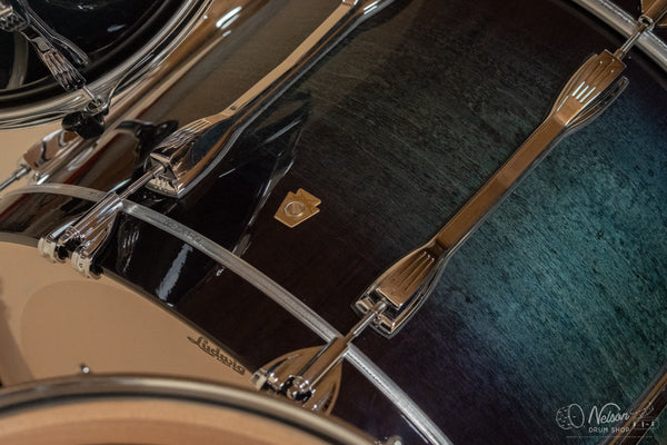 Used Ludwig Legacy Maple in Aqua Burst Lacquer - 14x22, 16x16, 9x13