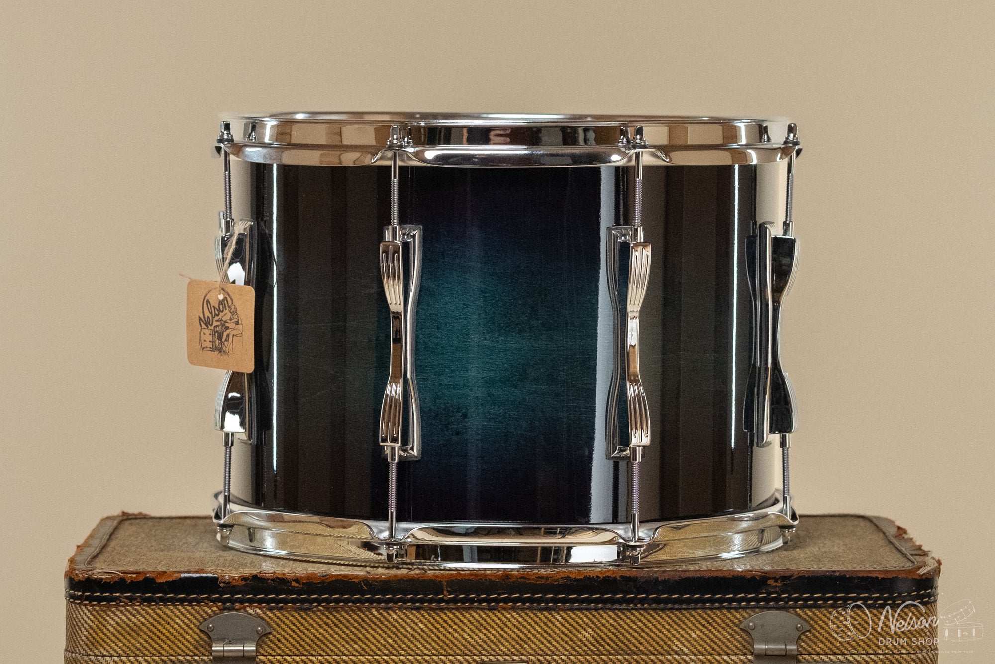 Used Ludwig Legacy Maple in Aqua Burst Lacquer - 10x14