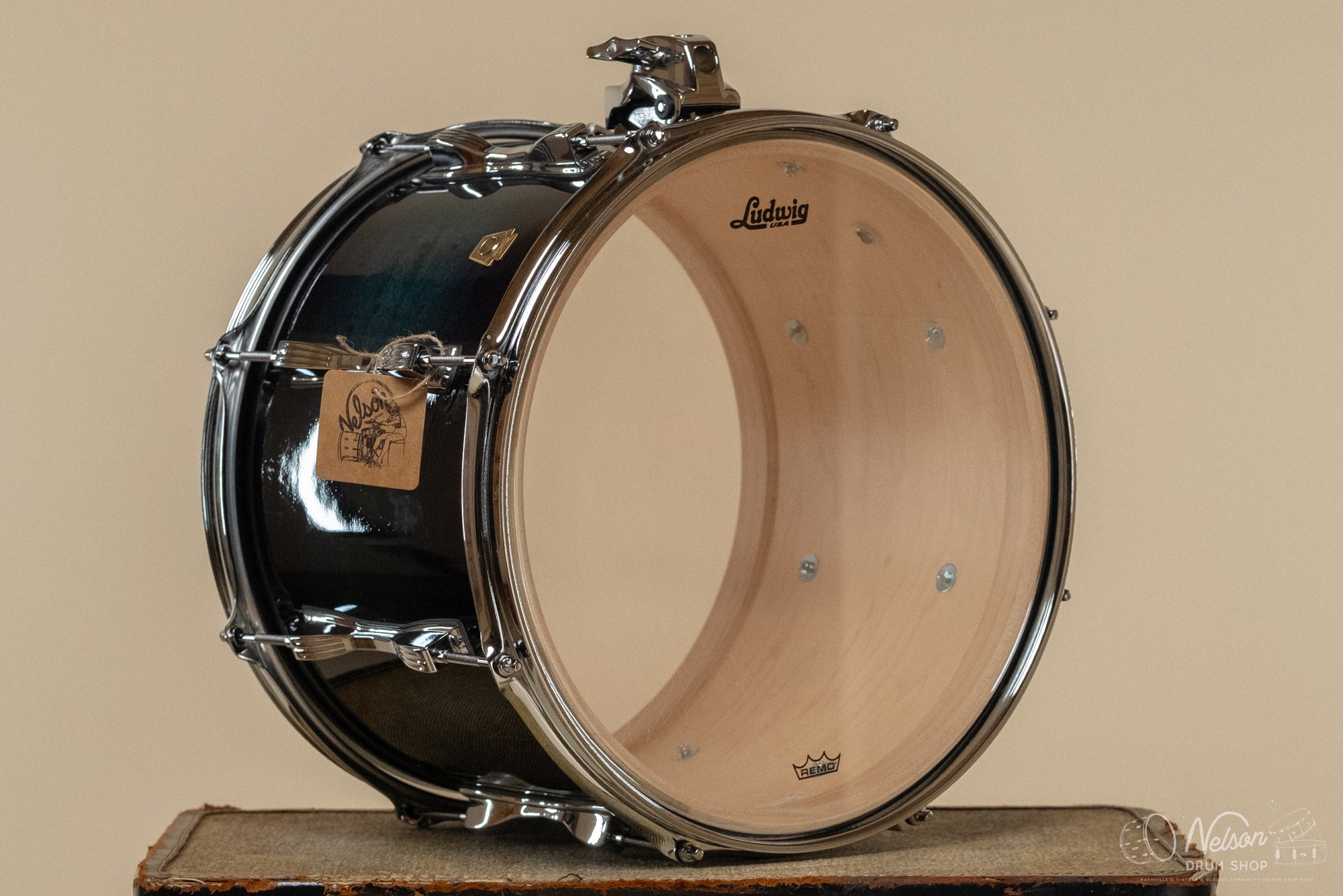 Used Ludwig Legacy Maple in Aqua Burst Lacquer - 10x14