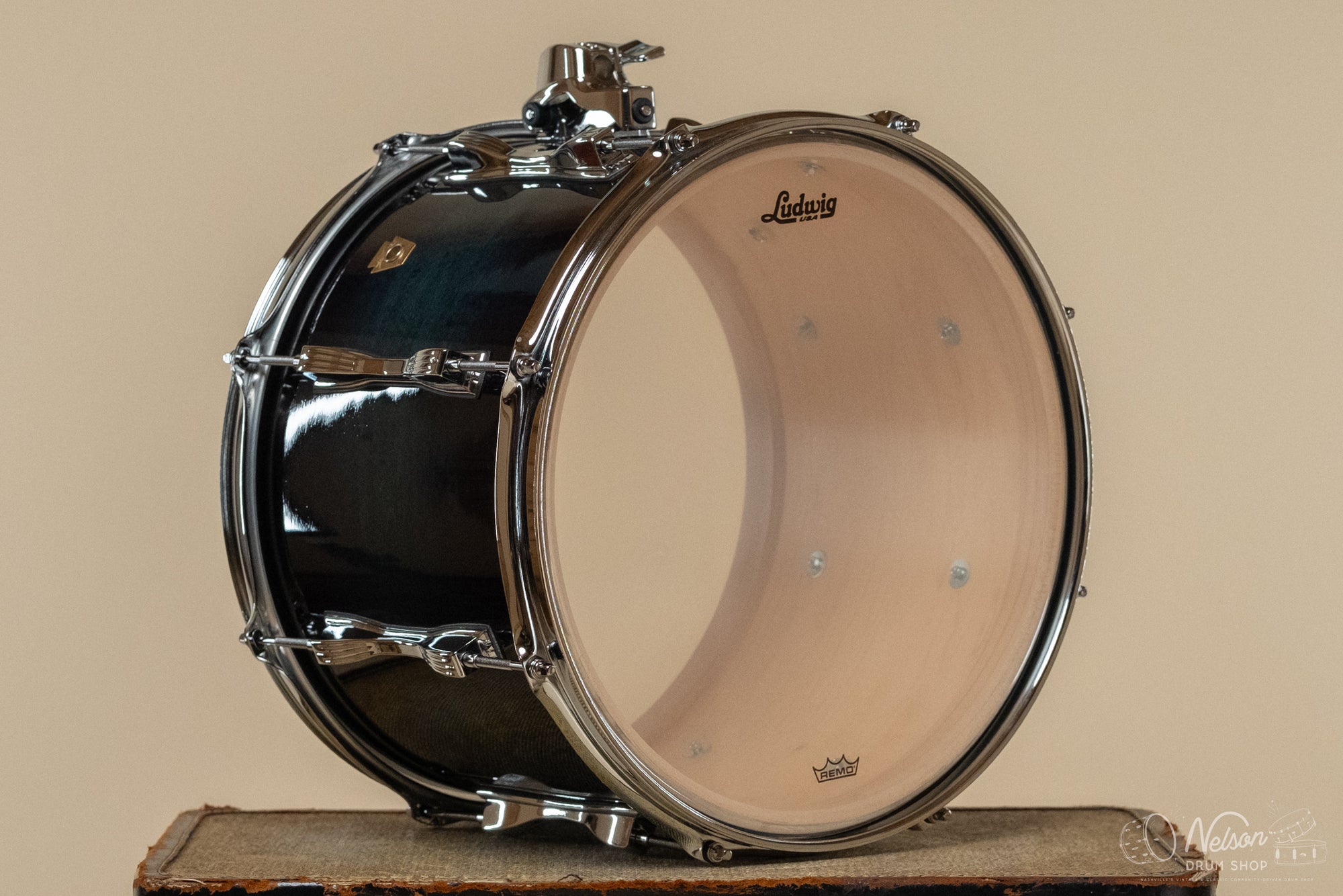 Used Ludwig Legacy Maple in Aqua Burst Lacquer - 10x14