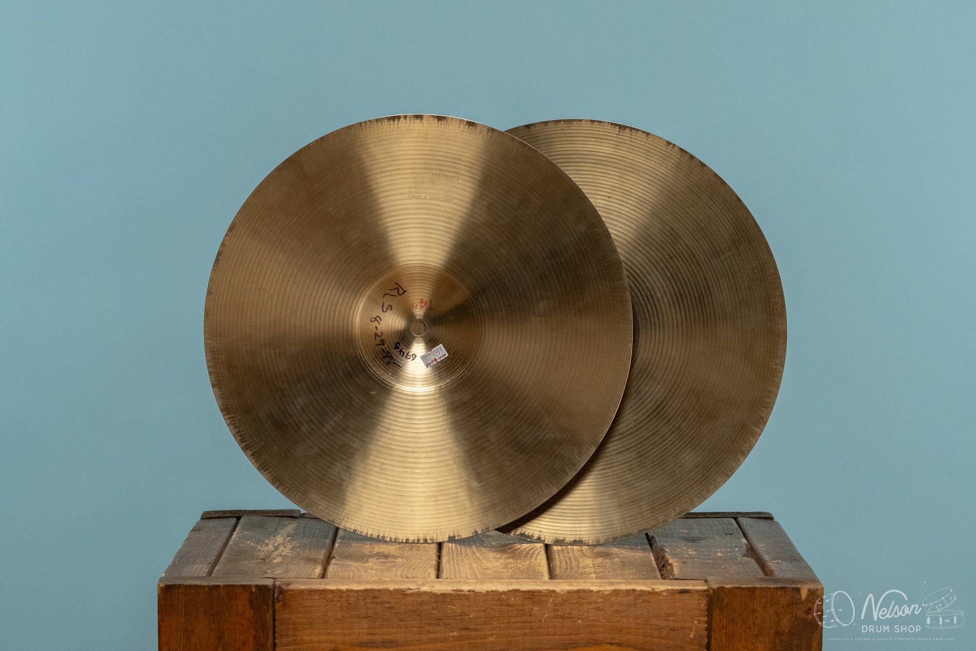 1960s Paiste Formula 602 'Pre-Serial' Hi-Hats - 14"